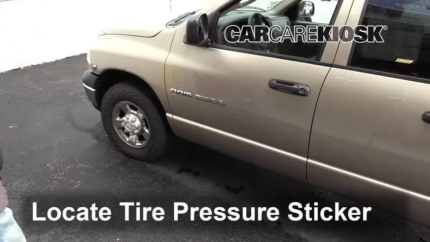 2004 Dodge Ram 2500 ST 5.9L 6 Cyl. Turbo Diesel Crew Cab Pickup (4 Door) Tires & Wheels Check Tire Pressure